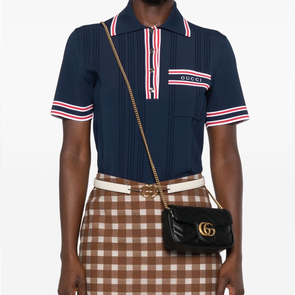 ***SOLD*** Gucci GG Mini Marmont Black Crossbody Bag $NIB